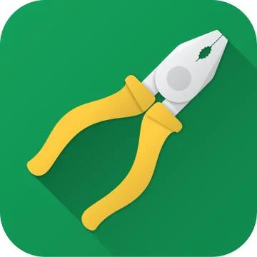 Flat icon of toy pliers Stock Illustration