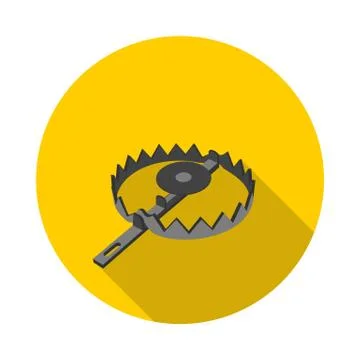 Flat icon trap Stock Illustration
