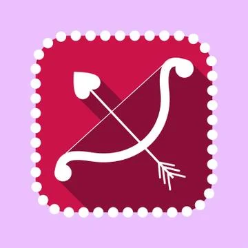 Flat icon for Valentines day Stock Illustration