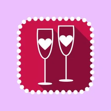 Flat icon for Valentines day Stock-Illustration