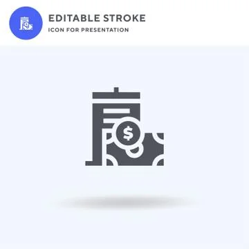 Flat icon vector, filled flat sign, solid pictogram isolated on white, logo Stock Illustration