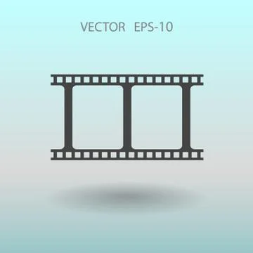 Flat icon of video. vector illustration Stock Illustration
