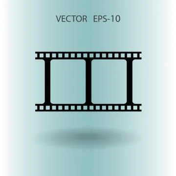 Flat icon of video. vector illustration Stock Illustration