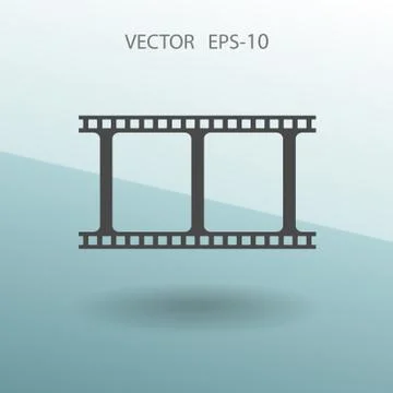 Flat icon of video. vector illustration Stock Illustration