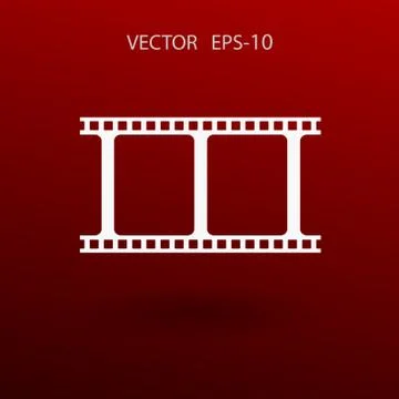 Flat icon of video. vector illustration Stock Illustration