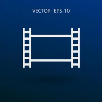 Flat icon of video. vector illustration Stock Illustration