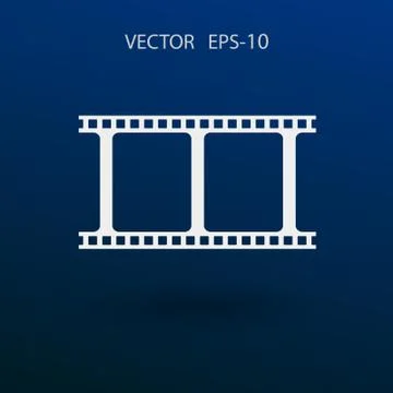 Flat icon of video. vector illustration Illustrazione stock