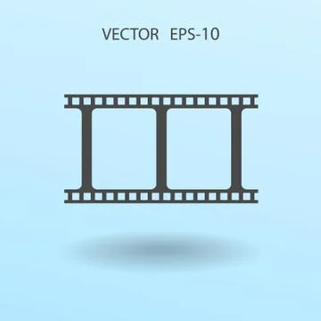 Flat icon of video. vector illustration Stock Illustration