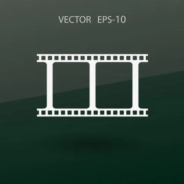 Flat icon of video. vector illustration Stock Illustration