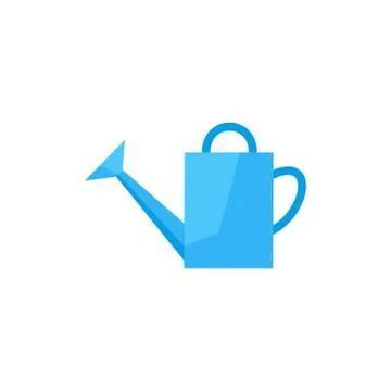 Flat icon watering can Stock Illustration