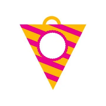 Flat icon on white background festive garland Stock Illustration