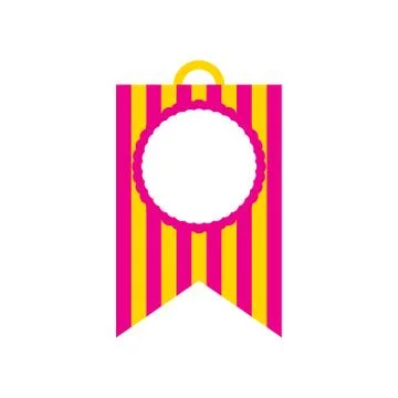 Flat icon on white background festive garland Stock Illustration