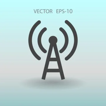 Flat icon of wifi. vector illustration Stock Illustration
