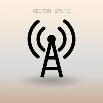 Flat icon of wifi. vector illustration Stock Illustration