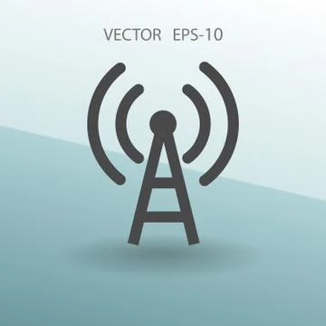 Flat icon of wifi. vector illustration Stock Illustration