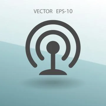 Flat icon of wifi. vector illustration Stock Illustration