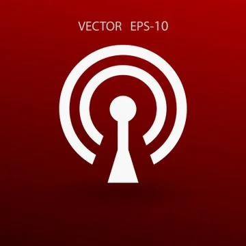 Flat icon of wifi. vector illustration Stock Illustration