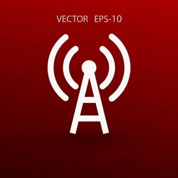 Flat icon of wifi. vector illustration Stock Illustration