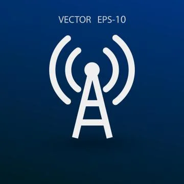 Flat icon of wifi. vector illustration Stock Illustration