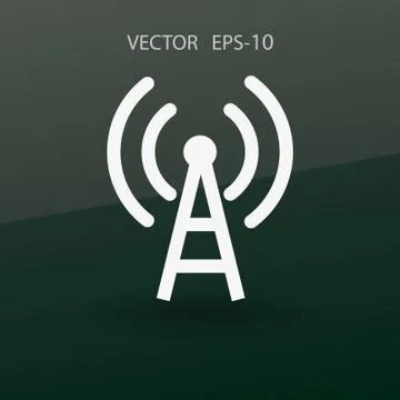 Flat icon of wifi. vector illustration Stock Illustration