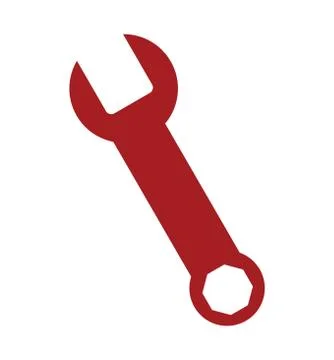 Flat icon wrench icon - vector 스톡 일러스트