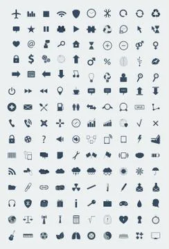 Flat icons Stock Illustration