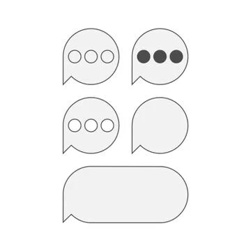 Flat Icons for mobile text Messaging Stock Illustration