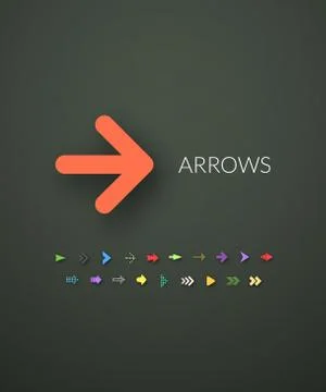 Flat icons set Stock-Illustration