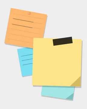 Flat illustrated yellow folder with documents and accessories Иллюстрация