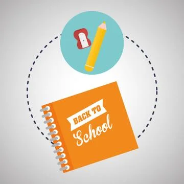 Flat illustration about back to school design, education related Illustrazione stock