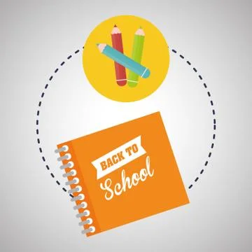 Flat illustration about back to school design, education related 스톡 일러스트