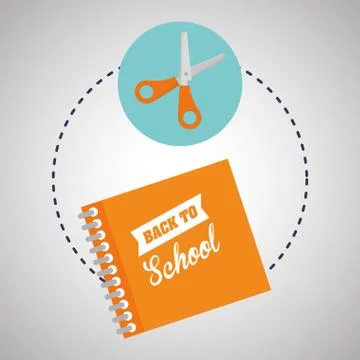 Flat illustration about back to school design, education related 스톡 일러스트