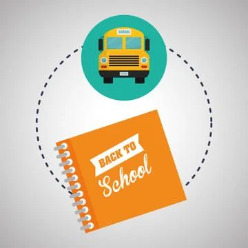 Flat illustration about back to school design, education related Stockillustratie