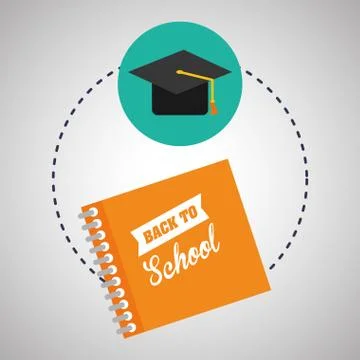 Flat illustration about back to school design, education related Stock Illustration
