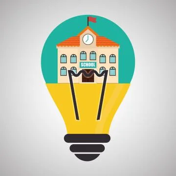 Flat illustration about back to school design 스톡 일러스트