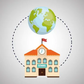 Flat illustration about back to school design 스톡 일러스트