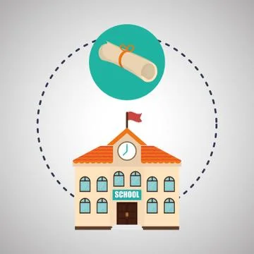 Flat illustration about back to school design Stock Illustration