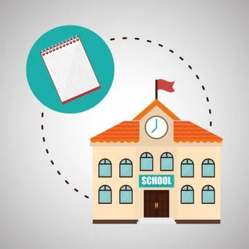 Flat illustration about back to school design Stock Illustration