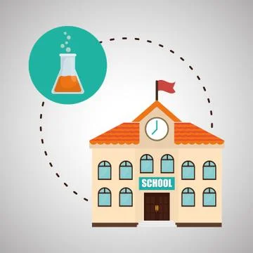Flat illustration about back to school design 스톡 일러스트