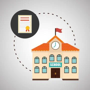 Flat illustration about back to school design Stockillustratie