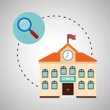 Flat illustration about back to school design 스톡 일러스트