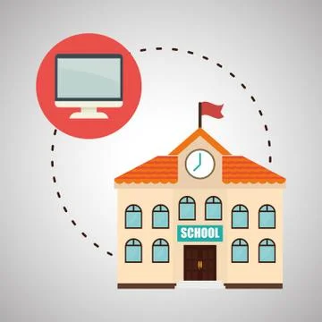 Flat illustration about back to school design 스톡 일러스트