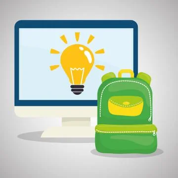 Flat illustration about back to school design Stockillustratie