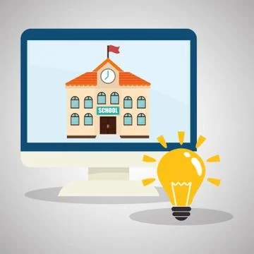 Flat illustration about back to school design Stock Illustration