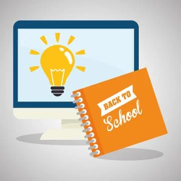 Flat illustration about back to school design Stock Illustration