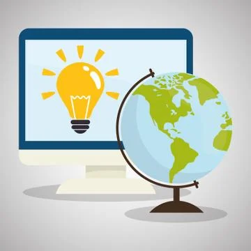 Flat illustration about back to school design Illustrazione stock