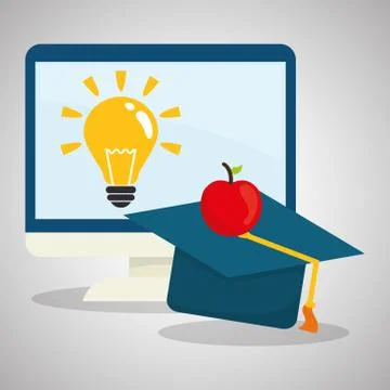 Flat illustration about back to school design 库存插图