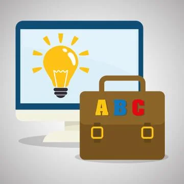 Flat illustration about back to school design 스톡 일러스트