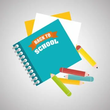 Flat illustration about back to school design 스톡 일러스트