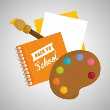 Flat illustration about back to school design イラスト素材